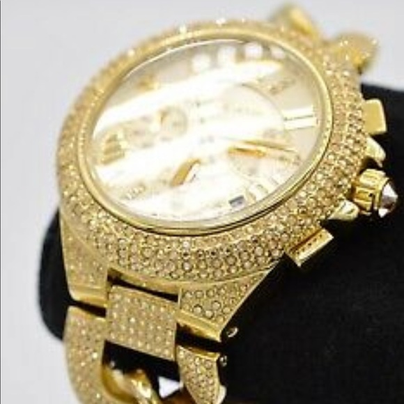 MICHAEL KORS MK3248 Camille Gold Pave Crystal - Picture 7 of 7